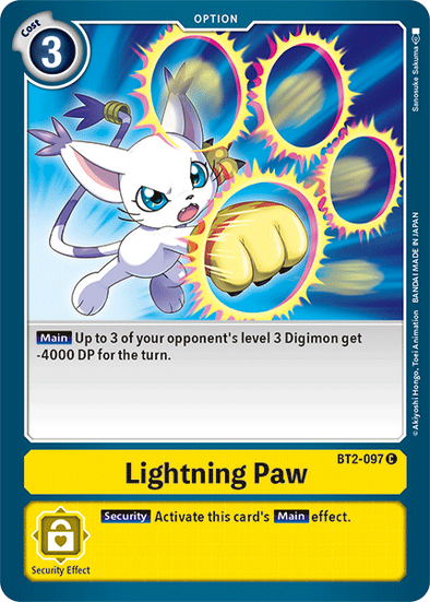 Lightning Paw - BT2-097 - Common available at 401 Games Canada