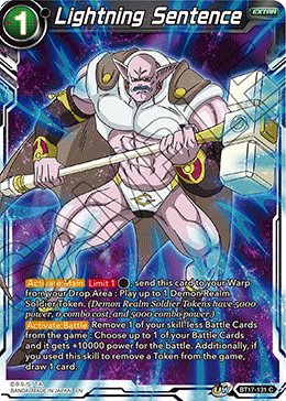 Lightning Sentence - BT17-131 - Common available at 401 Games Canada