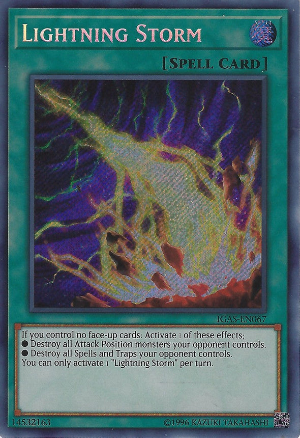 Lightning Storm - IGAS-EN067 - Secret Rare - Unlimited available at 401 Games Canada