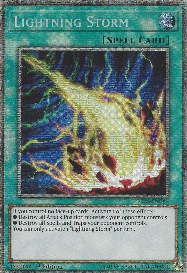 Lightning Storm - IGAS-EN067 - Starlight Rare - 1st Edition available at 401 Games Canada
