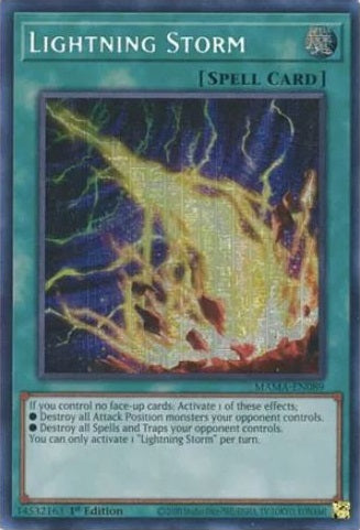 Lightning Storm - MAMA-EN089 - Secret Pharaoh's Rare - 1st Edition available at 401 Games Canada