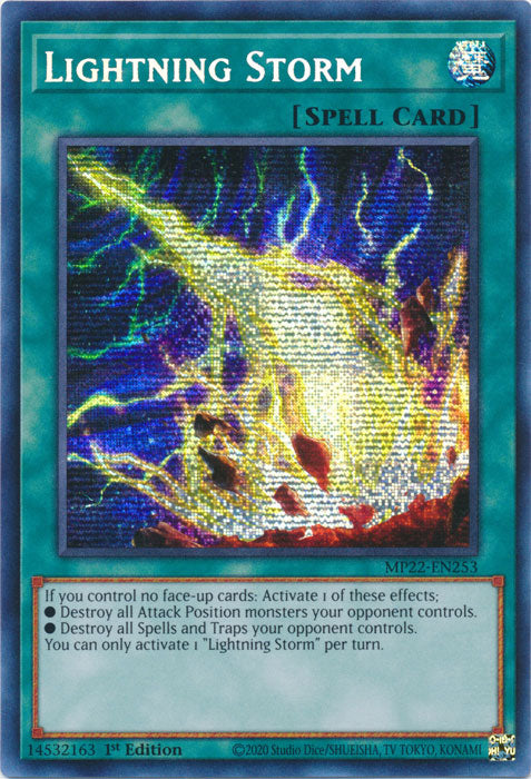 Lightning Storm - MP22-EN253 - Prismatic Secret Rare - 1st Edition available at 401 Games Canada