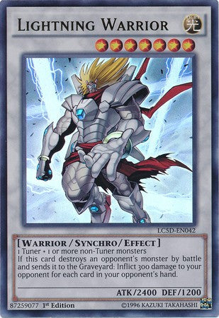 Lightning Warrior - LC5D-EN042 - Ultra Rare - 1st Edition available at 401 Games Canada