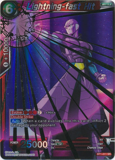 Lightning-fast Hit - BT1-011 - Super Rare available at 401 Games Canada