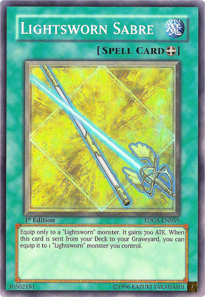 Lightsworn Sabre - TDGS-EN059 - Super Rare - 1st Edition available at 401 Games Canada