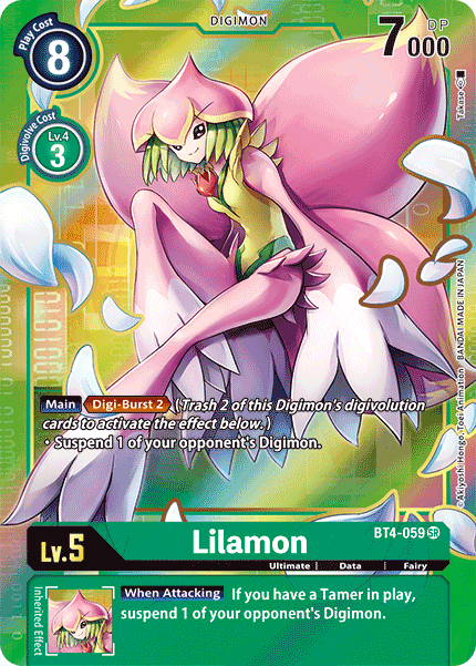 Lilamon (Alternate Art) - BT4-059 - Super Rare available at 401 Games Canada