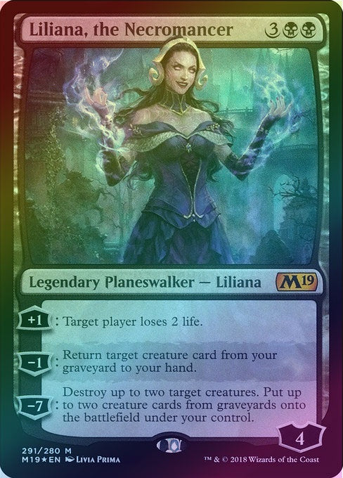 Liliana, the Necromancer (Foil) (M19) available at 401 Games Canada