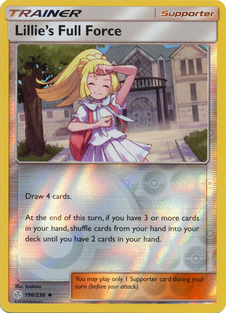 Lillie's Full Force - 196/236 - Uncommon - Reverse Holo available at 401 Games Canada