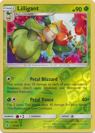 Lilligant - 5/145 - Rare - Reverse Holo available at 401 Games Canada