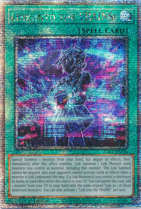 Link into the VRAINS! - RA04-EN294 - Quarter Century Secret Rare - 1st Edition