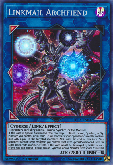 Linkmail Archfiend - RIRA-EN047 - Super Rare - 1st Edition available at 401 Games Canada