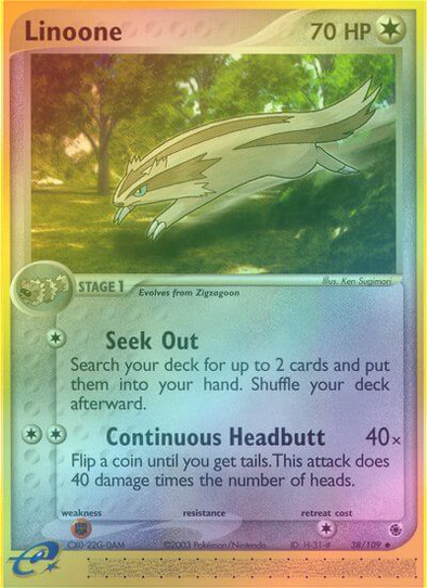 Linoone - 38/109 - Uncommon - Reverse Holo available at 401 Games Canada