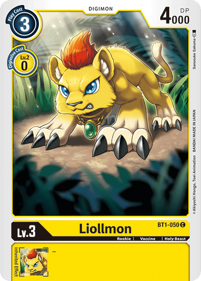 Liollmon - BT1-050 - Common available at 401 Games Canada