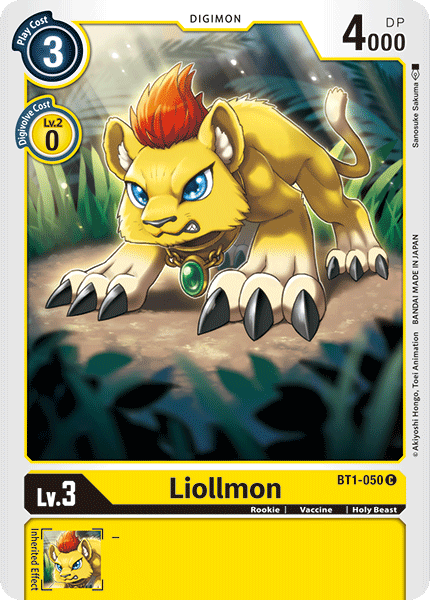 Liollmon - BT1-050 - Common available at 401 Games Canada