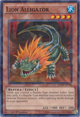 Lion Alligator - BP03-EN089 - Rare - 1st Edition available at 401 Games Canada