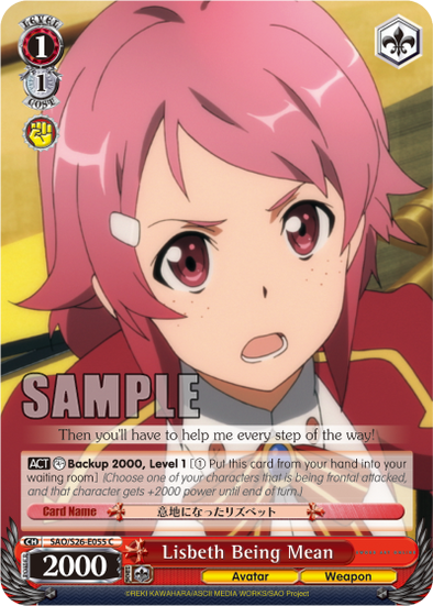 Lisbeth Being Mean - SAO/S26-E055 - Common available at 401 Games Canada