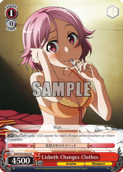 Lisbeth Changes Clothes - SAO/S20-E055 - Rare available at 401 Games Canada