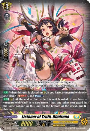 Listener of Truth, Dindrane - D-BT11/030EN - Double Rare available at 401 Games Canada