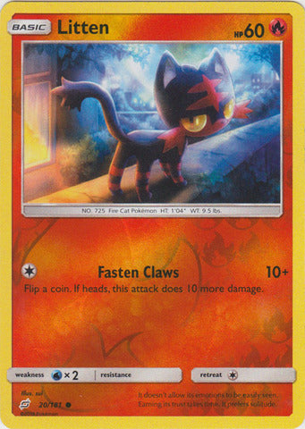 Litten - 20/181 - Common - Reverse Holo available at 401 Games Canada