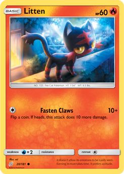 Litten - 20/181 - Common available at 401 Games Canada