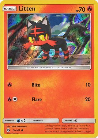 Litten - 24/149 - Holo Promo (Water Web Holo) available at 401 Games Canada