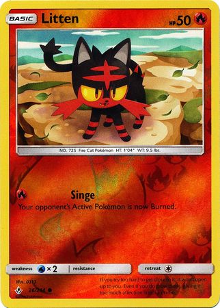 Litten - 26/214 - Common - Reverse Holo available at 401 Games Canada