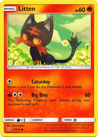 Litten - 27/214 - Common available at 401 Games Canada