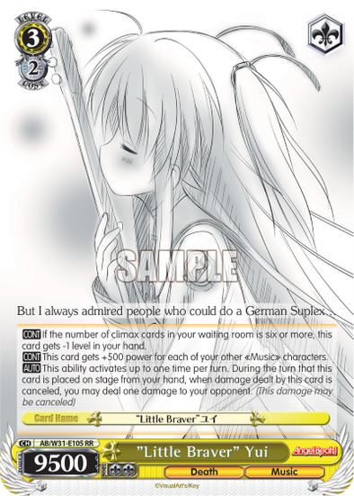 "Little Braver" Yui - AB/W31-E105 - Double Rare available at 401 Games Canada