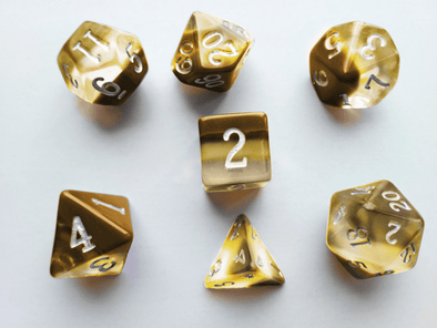 Little Dragon - Birthstone Dice - Citrine (November) available at 401 Games Canada