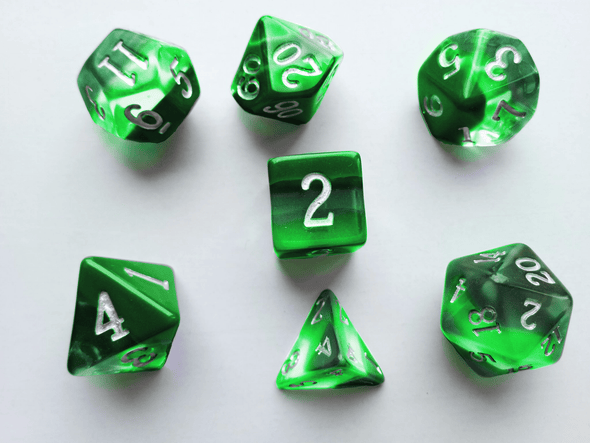 Little Dragon - Birthstone Dice - Emerald (May) available at 401 Games Canada