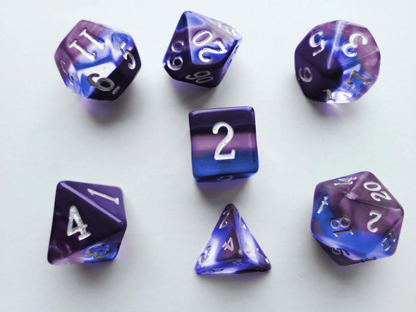 Little Dragon - Birthstone Dice - Tanzanite (December) available at 401 Games Canada