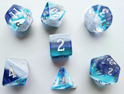 Little Dragon - Birthstone Dice - Zircon (December) available at 401 Games Canada