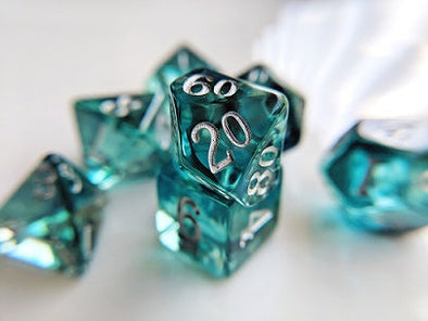 Little Dragon - Nebula Dice - London Blue Topaz Limited Edition available at 401 Games Canada