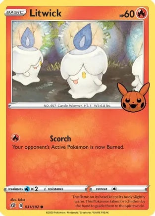 Litwick - 031/192 - Promo (Trick or Trade BOOster Bundle) available at 401 Games Canada