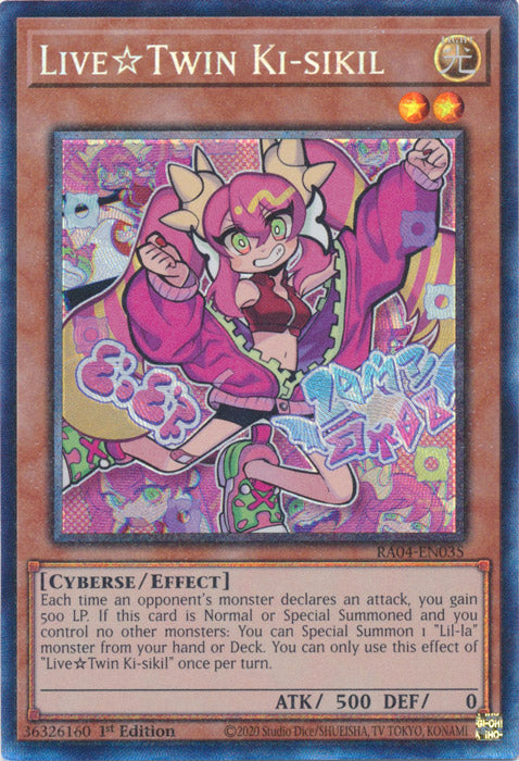 LiveTwin Ki-sikil (PCR) - RA04-EN035 - Prismatic Collector's Rare - 1st Edition