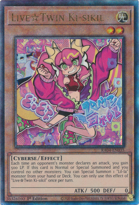 LiveTwin Ki-sikil (PUR) - RA04-EN035 - Prismatic Ultimate Rare - 1st Edition
