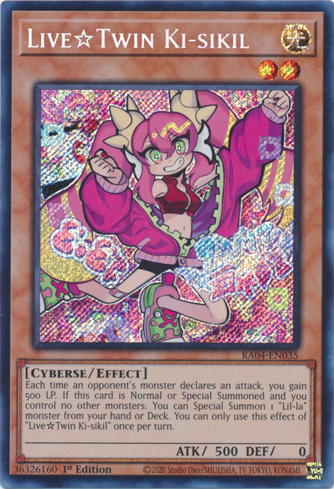 LiveTwin Ki-sikil (Secret Rare) - RA04-EN035 - Secret Rare - 1st Edition