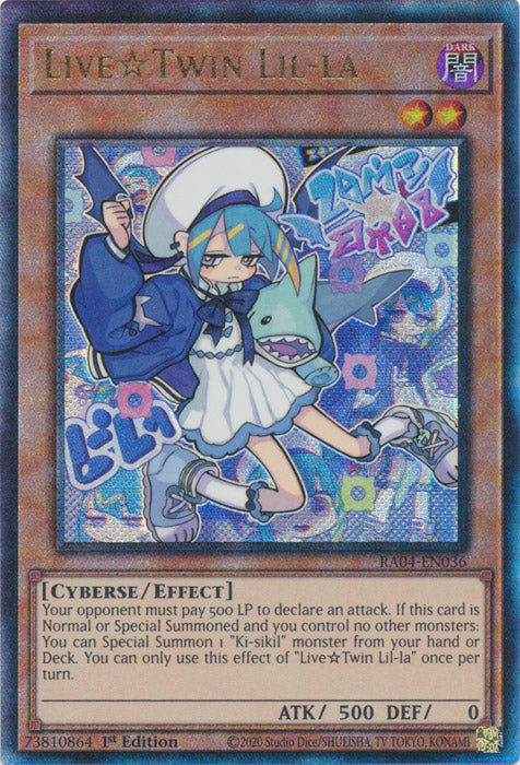 LiveTwin Lil-la (PUR) - RA04-EN036 - Prismatic Ultimate Rare - 1st Edition