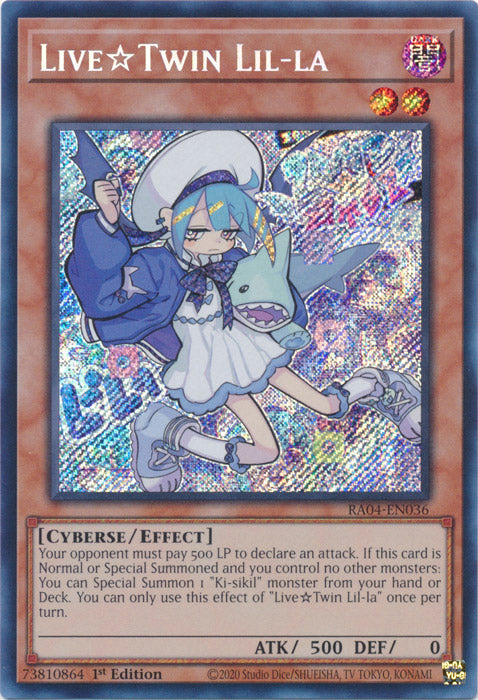 LiveTwin Lil-la (Secret Rare) - RA04-EN036 - Secret Rare - 1st Edition