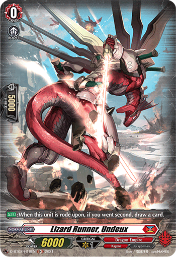 Lizard Runner, Undeux - D-BT02/H10 - Holo Rare available at 401 Games Canada