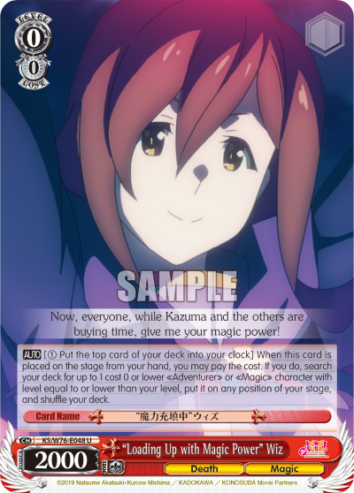 "Loading Up with Magic Power" Wiz - KS/W76-E048 - Uncommon available at 401 Games Canada