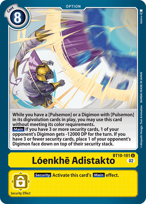 Loenkhe Adistakto - BT10-101 - Uncommon available at 401 Games Canada