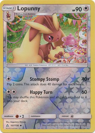 Lopunny - 107/156 - Uncommon - Reverse Holo available at 401 Games Canada