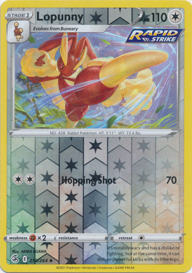 Lopunny - 213/264 - Uncommon - Reverse Holo available at 401 Games Canada