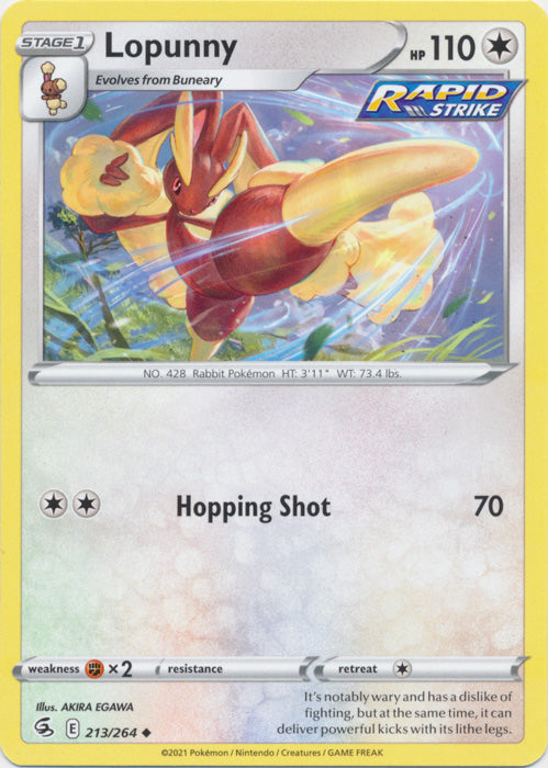 Lopunny - 213/264 - Uncommon available at 401 Games Canada