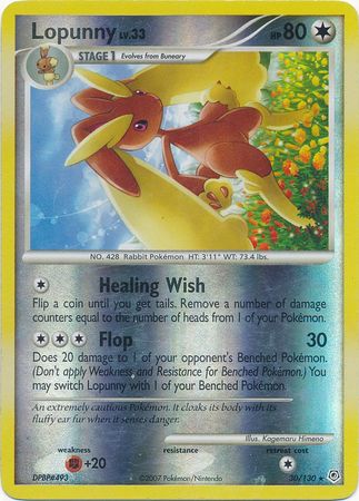 Lopunny - 30/130 - Rare - Reverse Holo available at 401 Games Canada