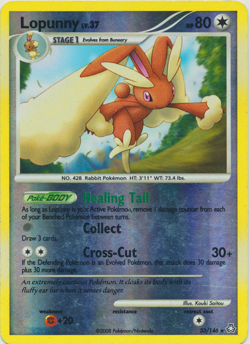 Lopunny - 33/146 - Rare - Reverse Holo available at 401 Games Canada