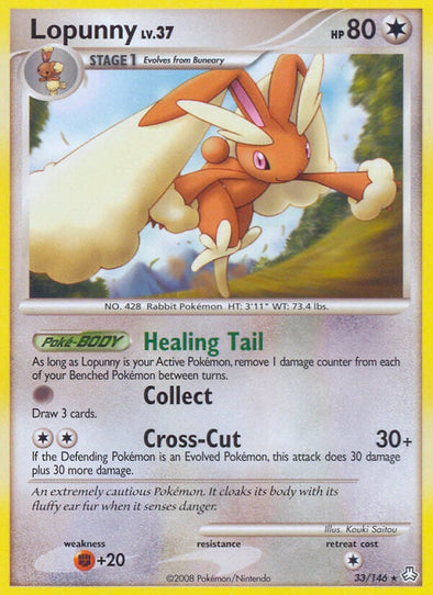 Lopunny - 33/146 - Rare available at 401 Games Canada