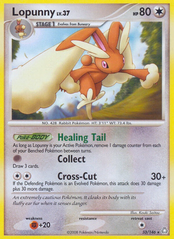 Lopunny - 33/146 - Rare available at 401 Games Canada