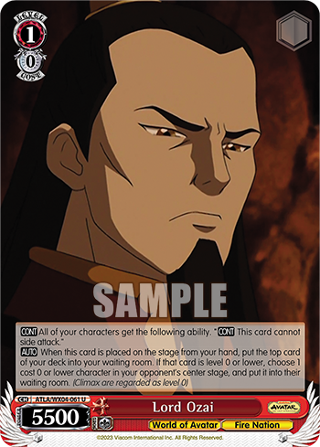 Lord Ozai - ATLA/WX04-E061 - Uncommon available at 401 Games Canada